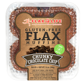 Flax4Life Chunky Chocolate Chip Flax Muffins