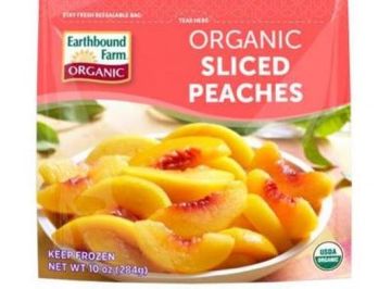 Organic Sliced Peaches Frozen