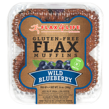 Flax4Life Wild Blueberry Flax Muffins