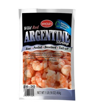 Wholey Wild Red Argentine Shrimp Tail-off