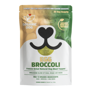 Organic Freeze-Dried Egg-Broccoli Dog Food Topper