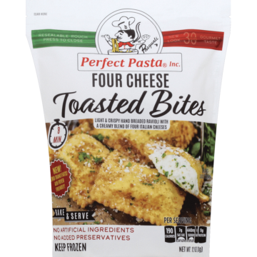 Perfect Pasta Four Cheese Toasted Bites