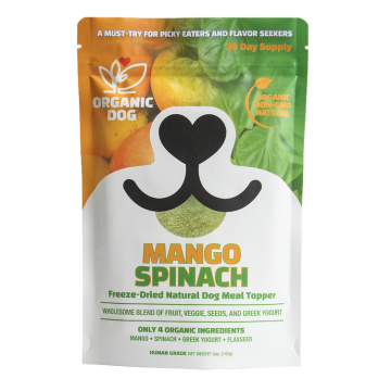 Organic Freeze-Dried Mango-Spinach Natural Dog Food Topper
