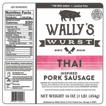 Wally's Wurst Thai Sausage