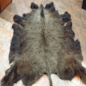 Bison Winter Hide - XL  (Extra Large Hide 7X7) 