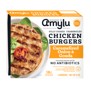 Amylu Onion & Gouda Chicken Burgers