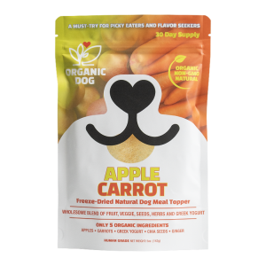 Organic Freeze-Dried Apple-Carrot Dog Food Topper