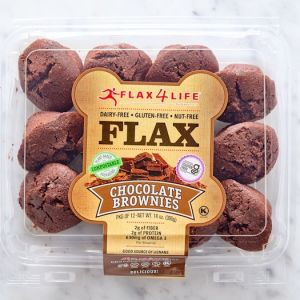 Flax4Life Mini Chocolate Brownies Frozen (Pkg of 12)