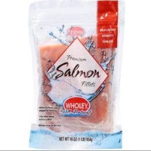 Wholey Wild Caught Boneless Skinless Salmon Fillets