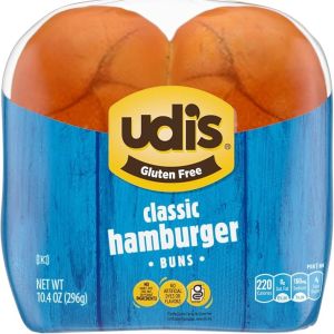 Udi's Classic Hamburger Buns Frozen (4 per Pkg)