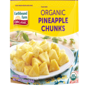 Organic Pineapple Chunks Frozen (10oz. Bag)
