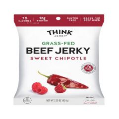 Think Jerky ® Grass-Fed Beef Jerky Sweet Chipotle 2.2oz Bag