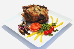 Cornish Hen w/Sweet Vermouth & Garlic